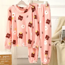 ست راحتی زنانه تدی حوله ای خرسی