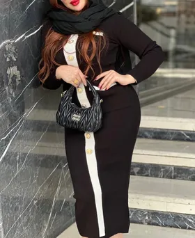 پیراهن ماکسی بافت