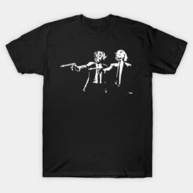 تیشرت کلاسیک داستان عامه پسند تیشرت Pulp Fiction طرح Dog Pulp Fiction