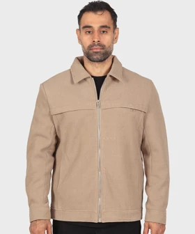 کت کتان زیپدار و داخل خز 2603