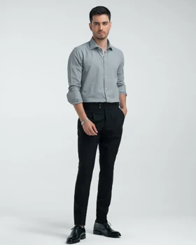 ام کی کالکشن پیراهن آستین بلند mk-2748-gray