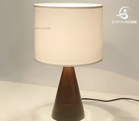 آباژور پایه چوبی طرح بلوط کد 6
