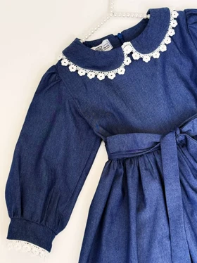 3219-پیراهن درگلد کودک