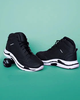 کفش ساق‌دار Balenciaga مدل Hoka (مشکی)