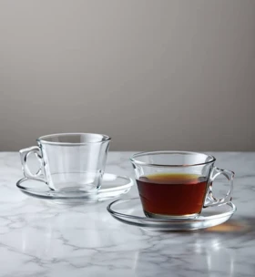 ست فنجان و نعلبکی چای خوری ساده