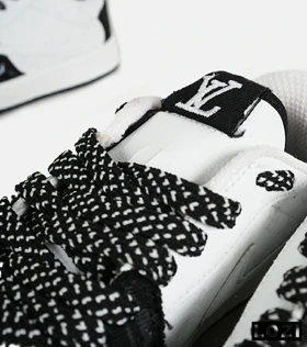 کفش کتانی مردانه و زنانه مشکی سفید NIKE LOUIS VUITTON x travis scott