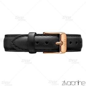 ساعت دنیل ولینگتون زنانه قاب رزگلد بند چرم مشکی مدیوم 103546