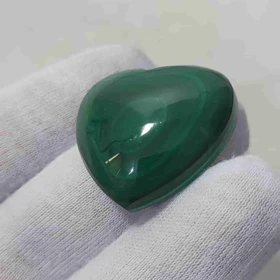 نگین مالاکیت قلبی کد 1