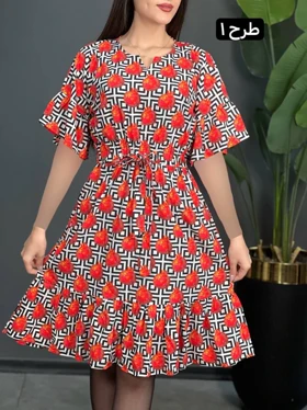 پیراهن فلور یلدایی 3669