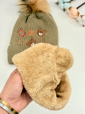 کلاه و شالگردن بچگانه دخترانه و پسرانه کپی