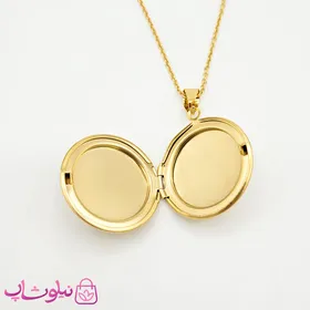 گردنبند لاکت دایره طلایی