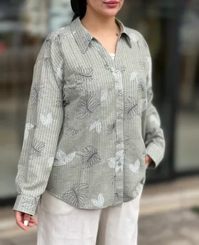 شومیز طرح برگ کد 764