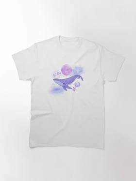 تیشرت گروه موسیقی BTS تیشرت بی تی اس طرح Zero o’clock whale