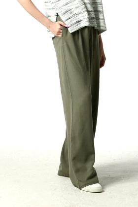 شلوار پیلی دار دمپا گشاد زنانه