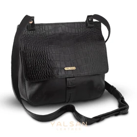 کیف دوشی زنانه چرم یلسان مدل ساینا کد 030-GC