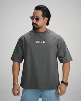 تیشرت مردانه طرح Spirit Gear (طوسی)
