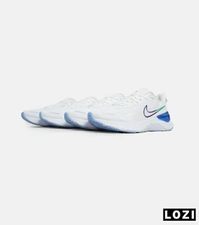 کفش کتانی مردانه و زنانه سفید آبی NIKE zoom X