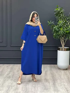 مانتو پیراهنی بلند آستین پاگن