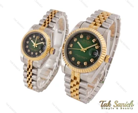 ساعت رولکس ست سیلور طلایی صفحه سبز Rolex-3727-S
