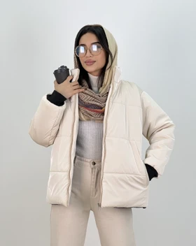 کاپشن یقه ایستاده نیلسا(72)کد:4616