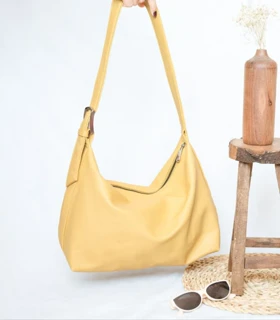 کیف دوشی زنانه بزرگ شل مدل آذر