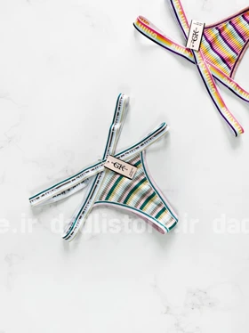 شورت بکلس اسپرت بند ضربدری نوشته Chlin kline