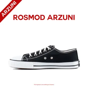 کتانی کانورس آل استار ساق کوتاه مشکی سفید - Converse All Star OX Black/White