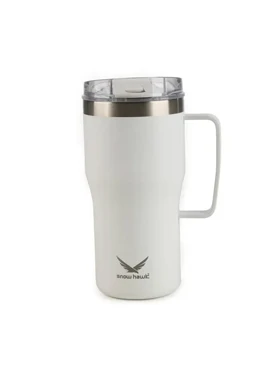 تراول ماگ دو جداره 590ml اسنوهاک ANGEL (سفید)