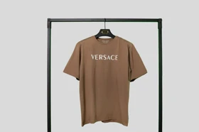 تیشرت دخترانه لانگ نخ پنبه مدل VERSACE