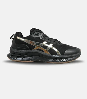 کفش کتانی مردانه مشکی طلایی ASICS GORETEX