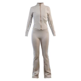 ست سویشرت و شلوار ورزشی زنانه مدل 4H0913 کرم