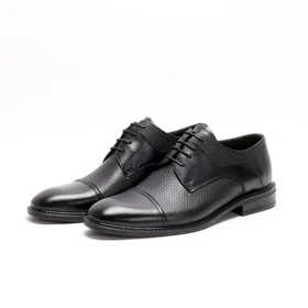 کفش مجلسی مردانه کارا مدل حصیری