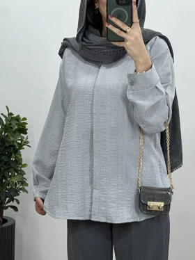 تونیک مانتویی دکمه مخفی جوانه
