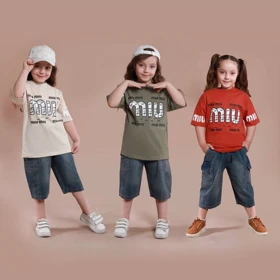 ست تیشرت شلوارک اسپورت طرح MIU