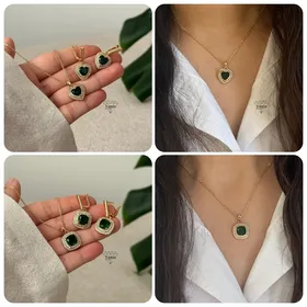 گردن‌بند آویز مربعی