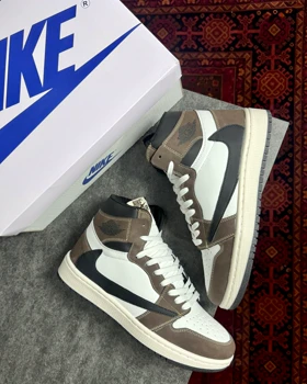 کتانی جردن تراویس ساق‌دار موکا