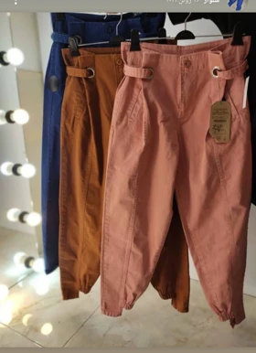 شلوار زنانه کتان مام استایل ترک کد 14