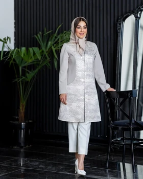 مانتو مجلسی ژاکارد تندیس