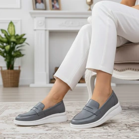 کفش چرم زنانه مدل لوفر