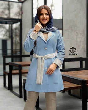 مانتو کتان کریستال نیکا