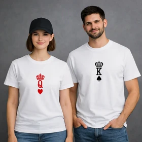 تیشرت ست دو نفره طرح پادشاه و ملکه King and Queen
