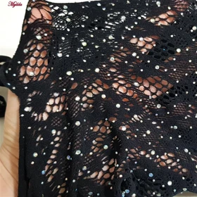 سرهمی فانتزی نگین‌دار زنانه مشکی کد 4860-7023