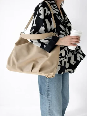 کیف بزرگ زنانه تانرا (کرم تیره)