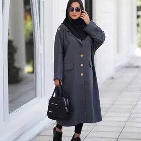 مانتو دانشجویی اداری بلند کد 1078