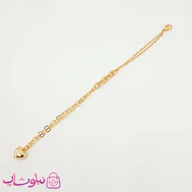 دستبند دخترانه ژوپینگ با آویز قلب