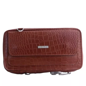 کیف دستی مردانه چرم چرمسال کد 91 (عسلی)