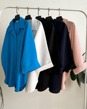 شومیز مانتویی دو یقه