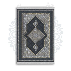 *جدید* فرشینه از جنس پارچه شانل مخمل ترک طرح فانتزی برند دفه کد 936