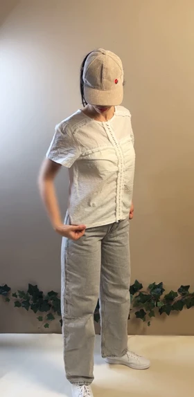 تیشرت سفید خامه دوزی sefra