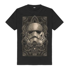 تیشرت لانگ دخترانه جنگ ستارگان | تیشرت لانگ دخترانه Star Wars طرح Stormtrooper کد 131925